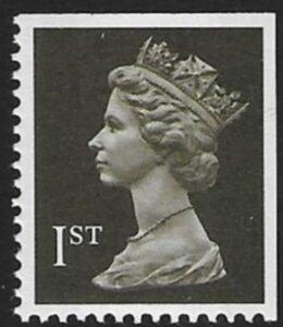 SG.1450 1st 2B blackish brown imperf  top  & right  Litho  Walsall  perf 14  gummed U/M (MNH)