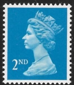 SG.1451 2nd CB bright blue Litho Questa  perf  15x14  gummed U/M (MNH)