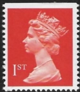 SG.1512 1st phos  orange red imperf top Harrison perf 15x14 gummed U/M (MNH)