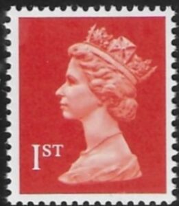 SG.1514  1st phos orange red  Litho Questa perf 15x14 gummed U/M (MNH)