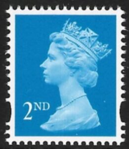 SG.1664  2nd CB bright blue Photo DLR  elliptical perfs  15x14 gummed U/M (MNH)