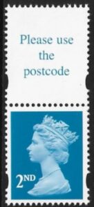 SG.1664  2nd CB bright blue Photo Questa elliptical perfs  15x14 gummed ex  booklet. U/M (MNH)