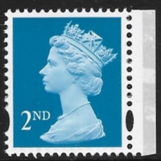 SG.1664  2nd CB bright blue Photo Walsall DX34 elliptical perfs  15x14 gummed U/M (MNH)