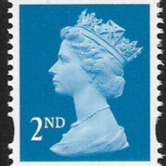 SG.1664a  2nd CB bright blue Photo Questa elliptical perfs   perf 14 gummed ex booklet. U/M (MNH)