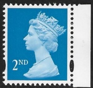 SG.1665ec  2nd LB bright blue Photo Walsall elliptical perfs  perf 14 gummed DX21 U/M (MNH)