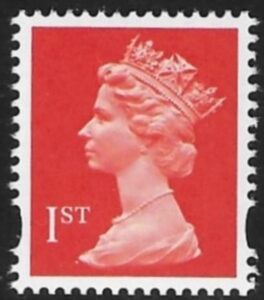 SG.1666 1st phos bright orange red Photo Harrison elliptical perf 15x14  gummed U/M (MNH)