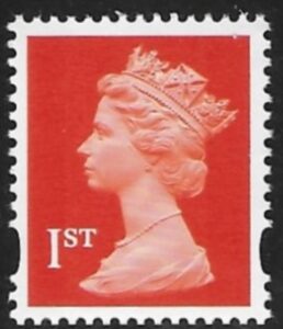 SG.1667 1st 2B  bright orange red Photo Questa   elliptical perf 15x14  gummed U/M (MNH)