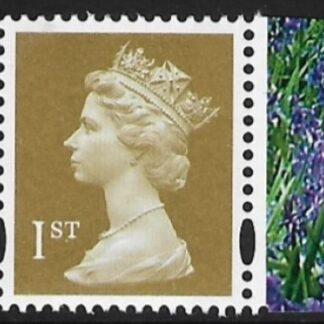 SG.1668  1st 2B Gold Photo ex DX33 Enschedé  blue fluor U/M (MNH)