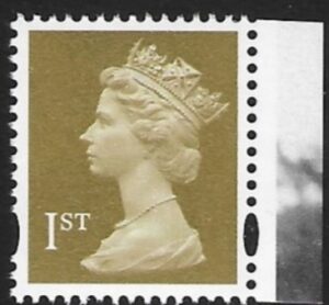 SG.1668 1st 2B Gold Photo DLR blue fluor ex DX32 U/M (MNH)