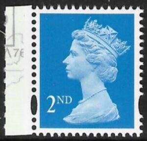 SG.1670 2nd CB bright blue Litho Walsall  elliptical perfs 15x14 gummed Ex DX42 U/M (MNH)