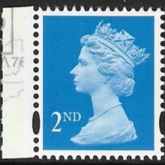 SG.1670 2nd CB bright blue Litho Walsall  elliptical perfs 15x14 gummed Ex DX42 U/M (MNH)