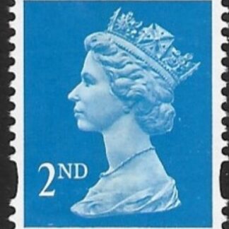 SG.1670 2nd CB bright blue Litho Questa elliptical perfs 15x14 gummed U/M (MNH)