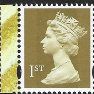 SG.1672  1st 2B Gold  Litho DLR DX41 elliptical perfs  15x14 gummed U/M (MNH)