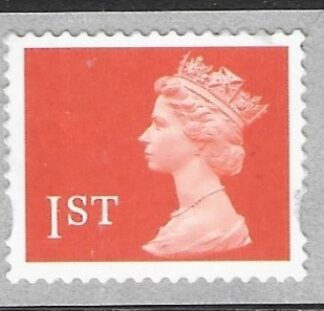 SG.1977  1st 2B orange red   gravure  Enschedé elliptical perfs 15x14  self adhesive U/M (MNH)