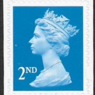SG.2039  2nd CB bright blue  gravure  Questa elliptical perfs 15x14  self adhesive U/M (MNH)