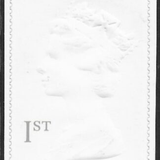 SG.2077  1st White embossed Litho Walsall perf 14x15 die cut self adhesive U/M (MNH)