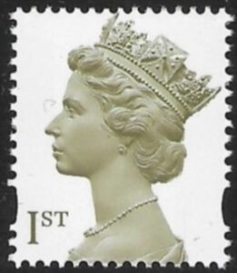 SG.2124 1st 2B olive brown New Millenium DLR Photogravure elliptical perfs 15x14 gummed U/M (MNH)