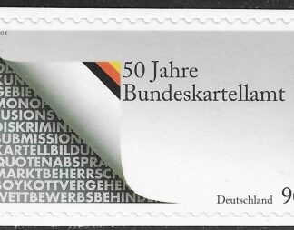 2008 Germany SG.3528 50th Anniversary of Bundeskartellant. self adhesive ex booklet. U/M (MNH)