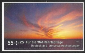 2009 Germany  SG.3580 Celestial Phenomena, sunset, self adhesive ex booklet. U/M (MNH)