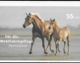 2007 Germany SG.3510  Pets - Horses. self adhesive ex booklet U/M (MNH)