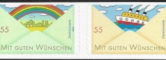 2011 Germany  SG.3701a-b Post Greetings stamps 4th issue. self adhesive ex booklet U/M (MNH)
