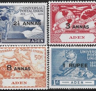 1949 Aden SG.32-5  Universal Postal Union set 4 values U/M (MNH)