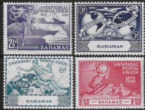 1949 Bahamas SG.196-9 Universal Postal Union set 4 values U/M (MNH)