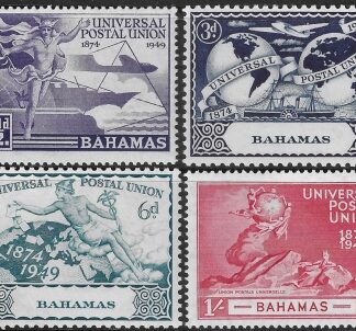 1949 Bahamas  SG.196-9  Universal Postal Union set 4 values U/M (MNH)