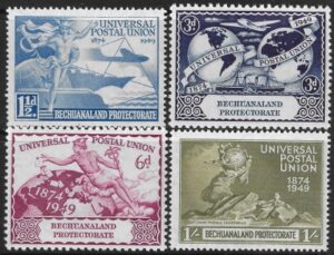 1949 Bechuanaland SG.138-41 Universal Postal Union set 4 values U/M (MNH)