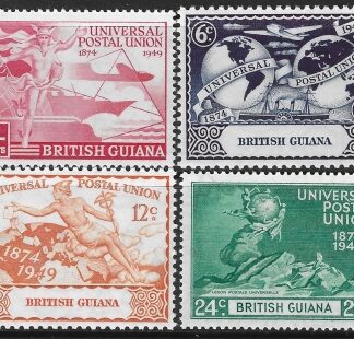 1949 British Guiana  SG.324-7  Universal Postal Union set 4 values U/M (MNH)