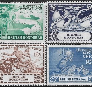 1949 British Honduras  SG.172-5  Universal Postal Union  set 4 values U/M (MNH)