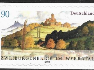 2011 Germany  SG.3704a  Werratal View of Two Castles. self adhesive ex booklet  U/M (MNH)