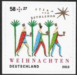 2013 Germany SG.3881 Christmas 2nd issue. self adhesive ex booklet. U/M (MNH)