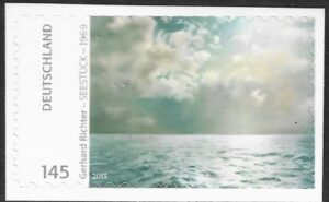 2013 Germany SG.3863 Seascape Painting by Gerhard Richter. self adhesive ex booklet. U/M (MNH)