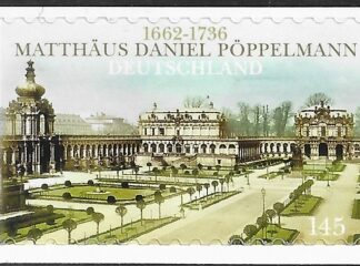 2012  Germany SG.3765  350th Birth Anniversary of Matthaus Daniel Poppelmann. self adhesive ex booklet U/M (MNH)