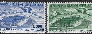 1949  Vatican City.  SG.149-50  75th Anniversary of Universal Postal Union. U/M (MNH)