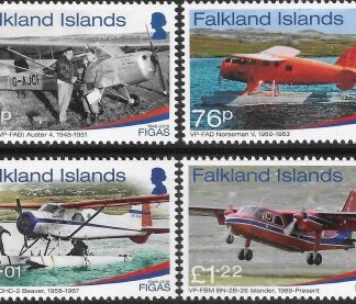 2018 Falkland Islands SG.1418-21  70th Anniversary of FIGAS  set of 4 values U/M (MNH)
