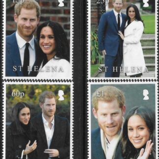 2018 St. Helena SG.1275-8 Royal Wedding Set of 4 Values U/M (MHH)