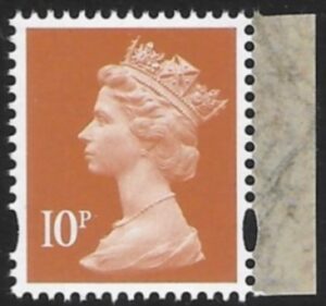 U3074  10p  2B dull orange  'M18L'  'MPIL'  DY28   ISP  U/M (MNH)