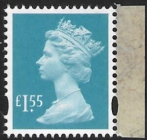 U3109  £1.55  2B  blue green  'M18L'  'MPIL'   DY28 ISP  U/M (MNH)