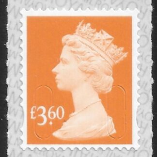 U2971 £3.60 2B yellow orange M19L  SBP s/L  Walsall (ISP) U/M (MNH)