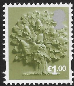 EN35  £1.00 Oak Tree  Litho Cartor  U/M (MNH)