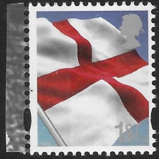 EN51  1st St.George's Flag  ( silver Queens head) Gravure Printing Walsall DY7   U/M (MNH)