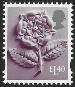 EN60 £1.40 Tudor Rose (new typeface) Litho ISP/Cartor U/M (MNH)