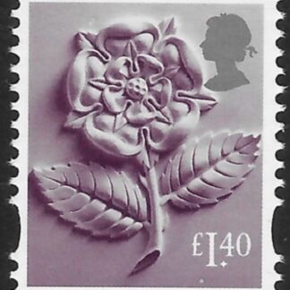 EN60 £1.40  Tudor Rose (new typeface)  Litho ISP/Cartor  U/M (MNH)