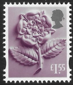 EN63 £1.55 Tudor Rose (new typeface) Litho ISP/Cartor U/M (MNH)