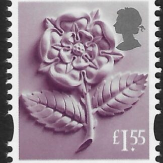EN63  £1.55  Tudor Rose (new typeface)  Litho ISP/Cartor  U/M (MNH)