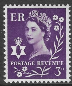NI1 3d  deep lilac - crowns watermark.  Harrison U/M (MNH)