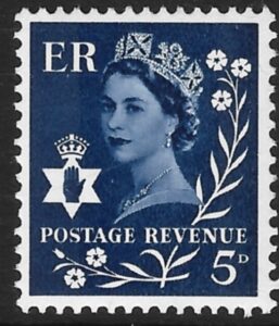 NI10  5d blue  2B  Harrison U/M (MNH)