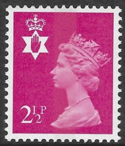 NI12  2½p  magenta CB  Harrison  U/M (MNH)